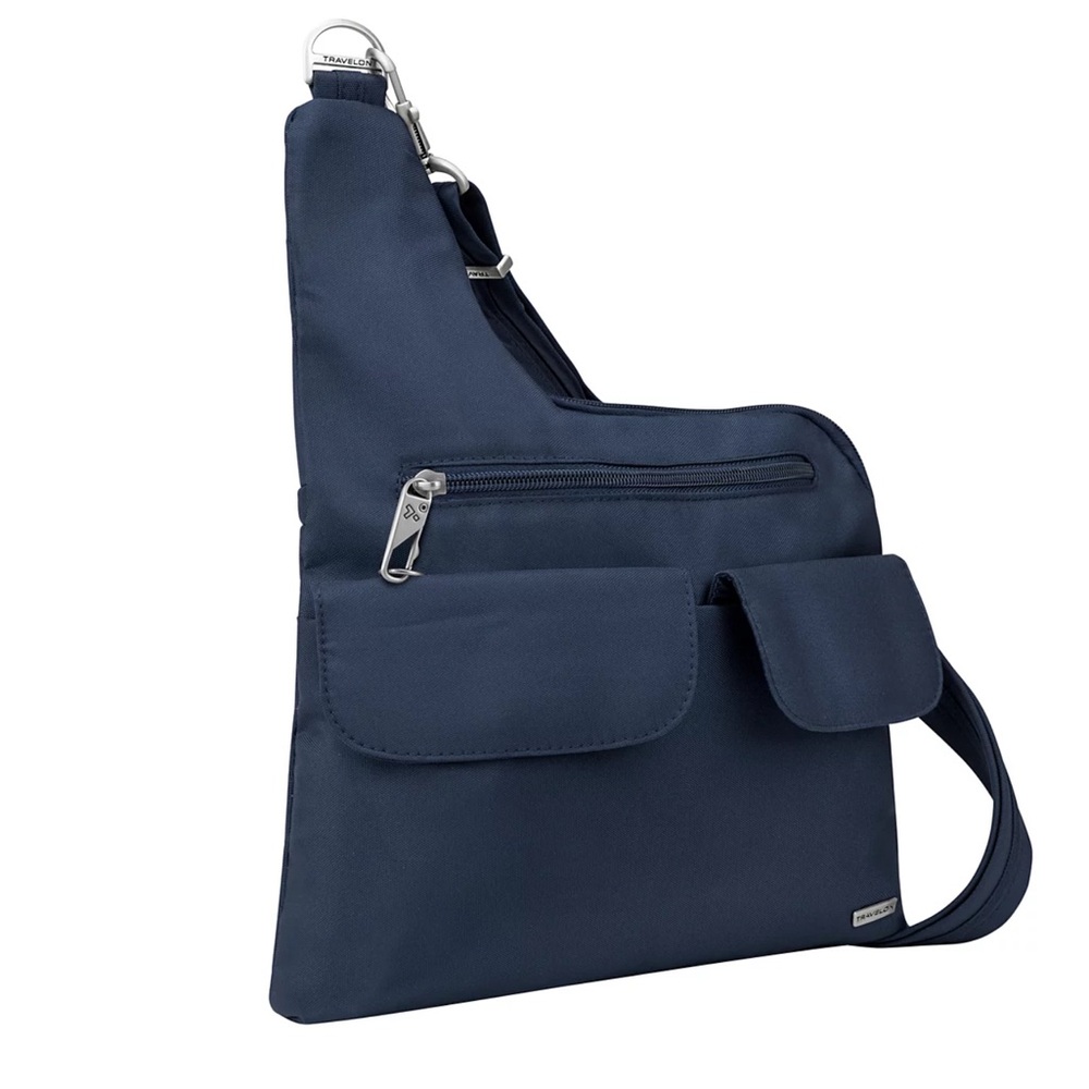 Brand New NWOT Travelon RFID Anti-Theft Classic Crossbody Bag Navy